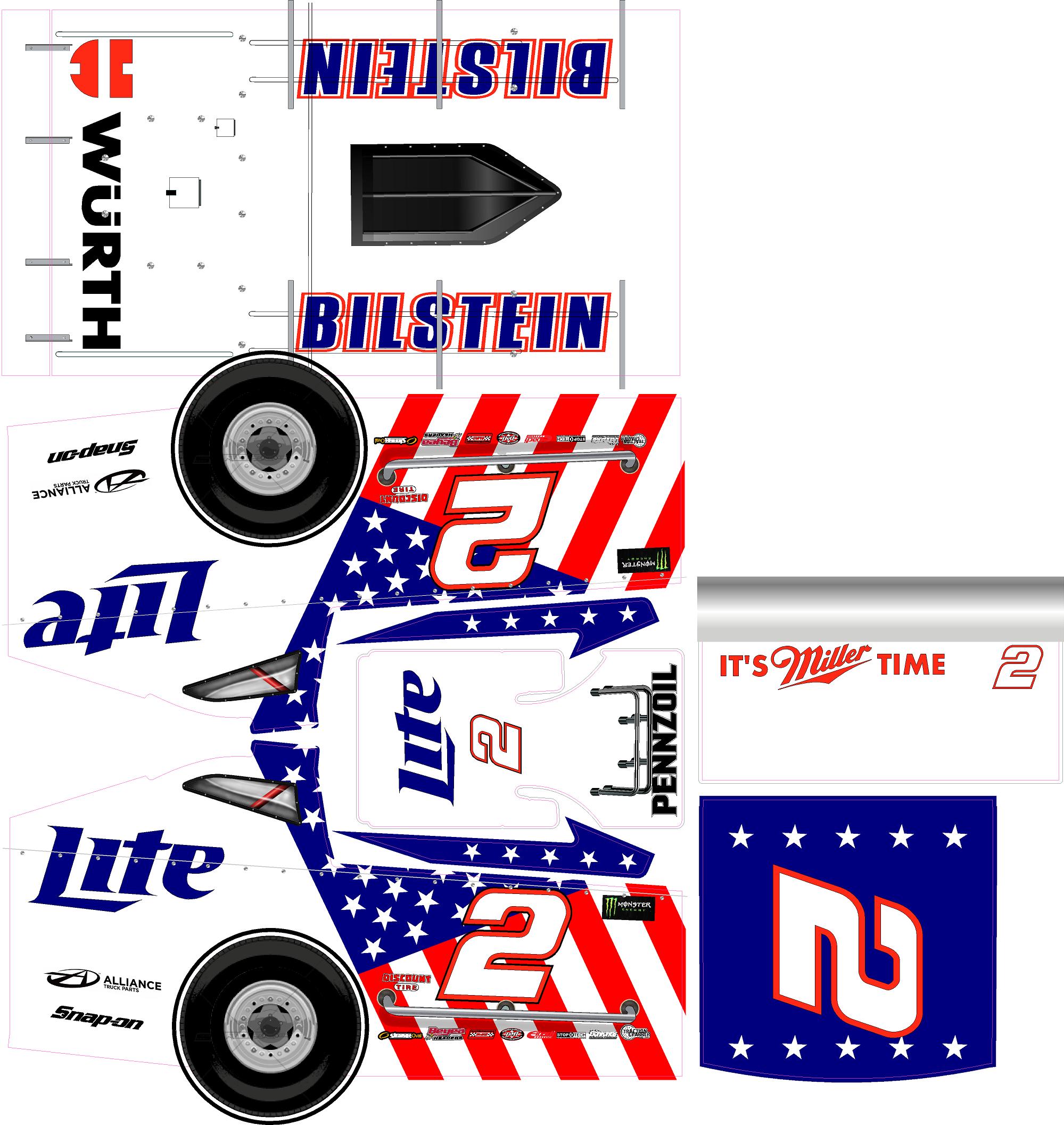 Miller Lite 2 mudboss wrap